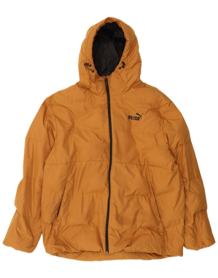 Puma Ανδρικό μπουφάν με κουκούλα UK 42 XL Beige Polyester