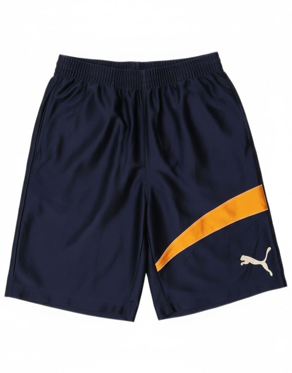 Γραφικό αθλητικό σορτς Puma Boys 9-10 ετών Medium Navy Blue Colourblock