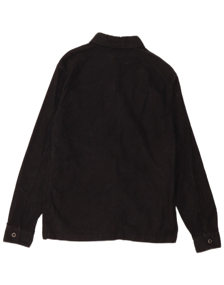 Ανδρικό πουκάμισο All Saints Μικρό μαύρο βαμβακερό