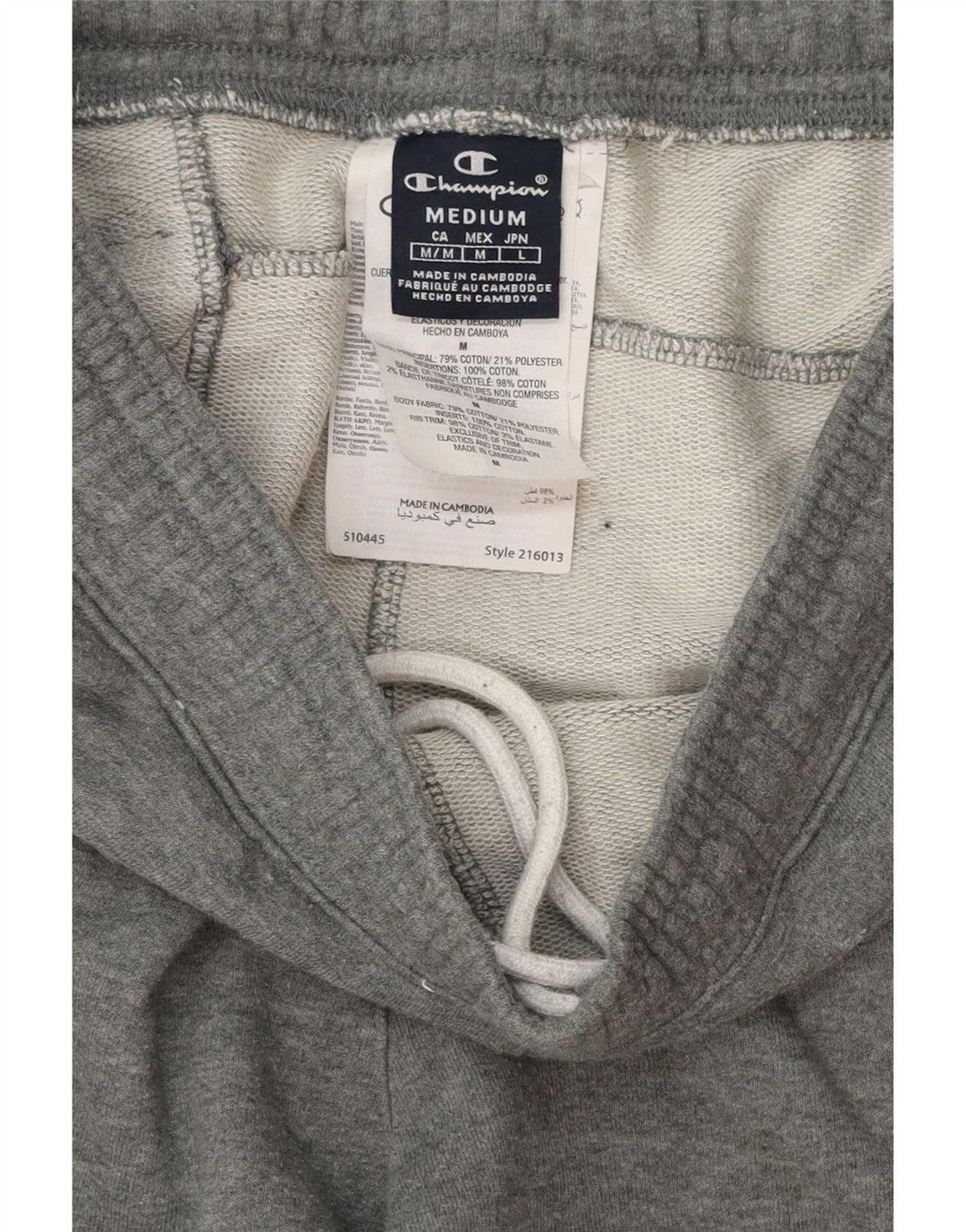 Ανδρική φόρμα Champion Παντελόνι Joggers Μεσαίο Γκρι βαμβακερό