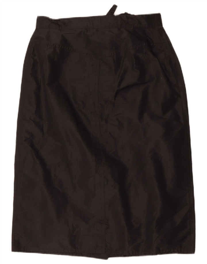 Vintage γυναικεία ψηλόμεση ίσια φούστα W28 Μεσαία Μαύρη