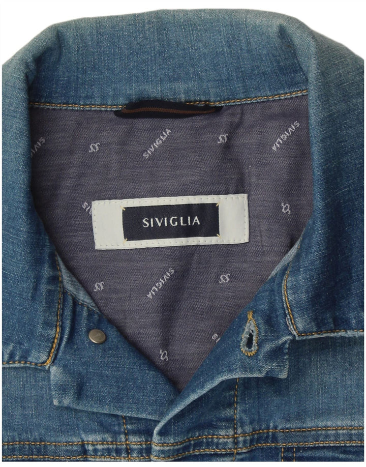 SIVIGLIA Ανδρικό Τζιν Gilet UK 38 Medium Blue