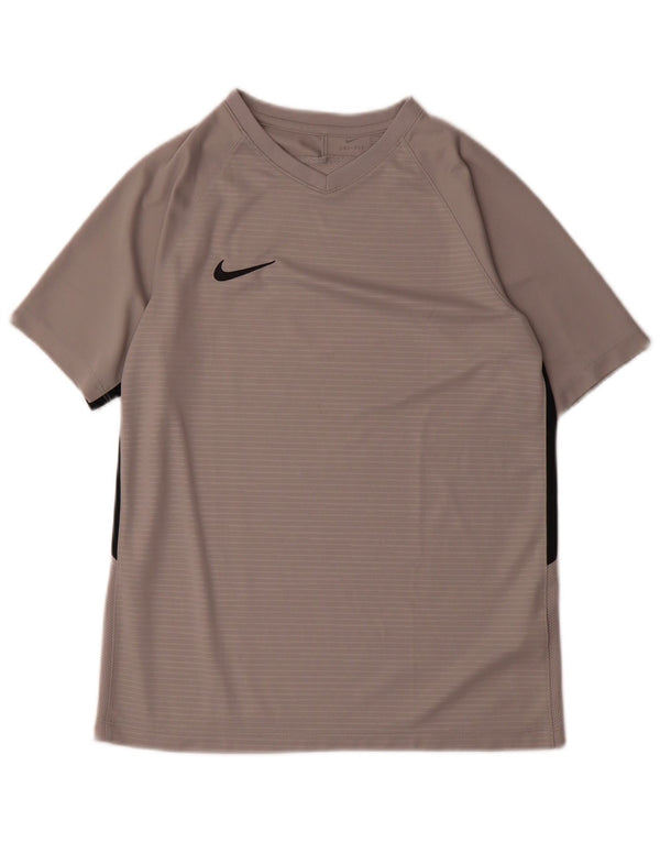 T-shirt Nike Boys Dri Fit Top 13-14 ετών XL Grey Colorblock Polyester