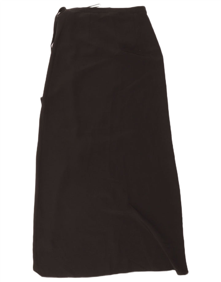Topshop Γυναικεία Wrap Maxi Φούστα UK 8 Small W26 Black Polyester