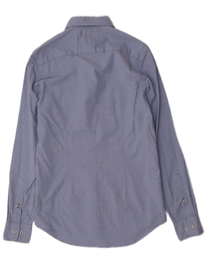 Ανδρικό πουκάμισο Tommy Hilfiger Slim Fit Μικρό μπλε βαμβακερό