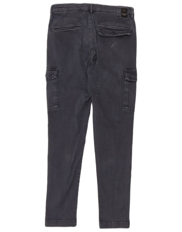 REPLAY Ανδρικό Jaan Cargo Slim Jeans W30 L30 Navy Blue Cotton