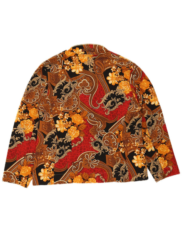 Vintage γυναικείο μπουφάν blazer UK 16 μεγάλο πολύχρωμο Paisley