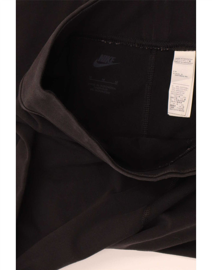 Γυναικεία γραφικά κολάν Nike UK 12 μεσαίο μαύρο βαμβακερό