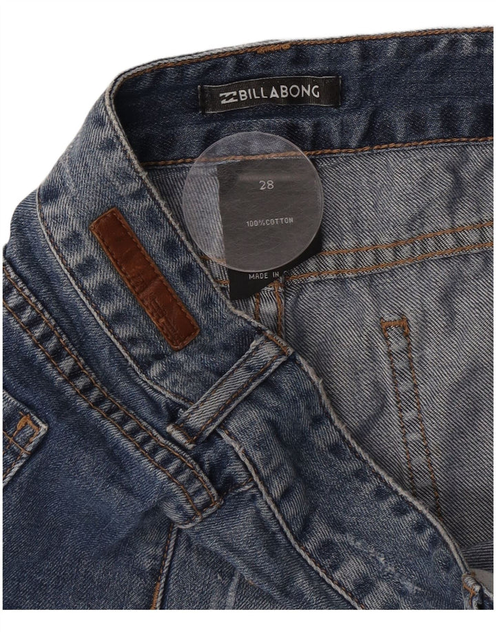 Billabong Γυναικείο τζιν σορτς W28 με μεσαίο μπλε βαμβακερό