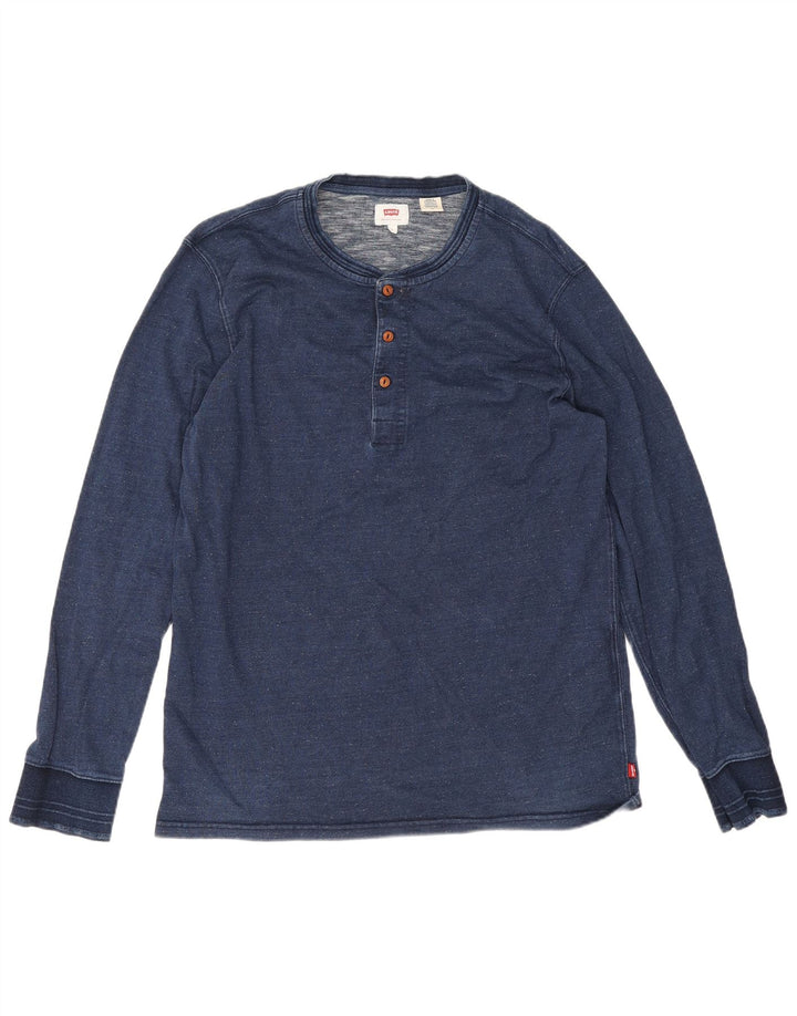 Ανδρικό μπλουζάκι Levi's μακρυμάνικο μεγάλο navy μπλε βαμβακερό