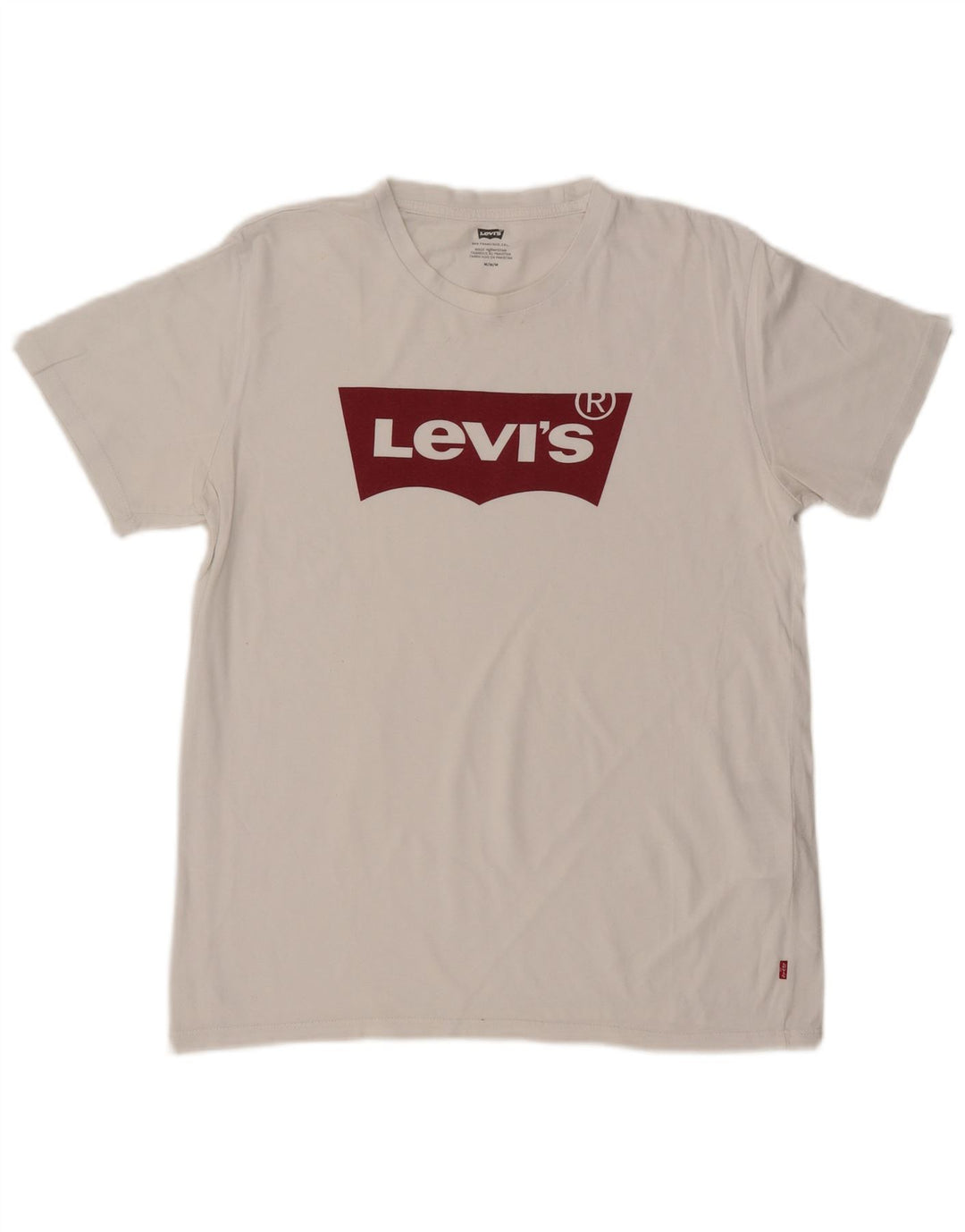 Ανδρικό γραφικό μπλουζάκι LEVI'S Τοπ μεσαίο λευκό βαμβακερό