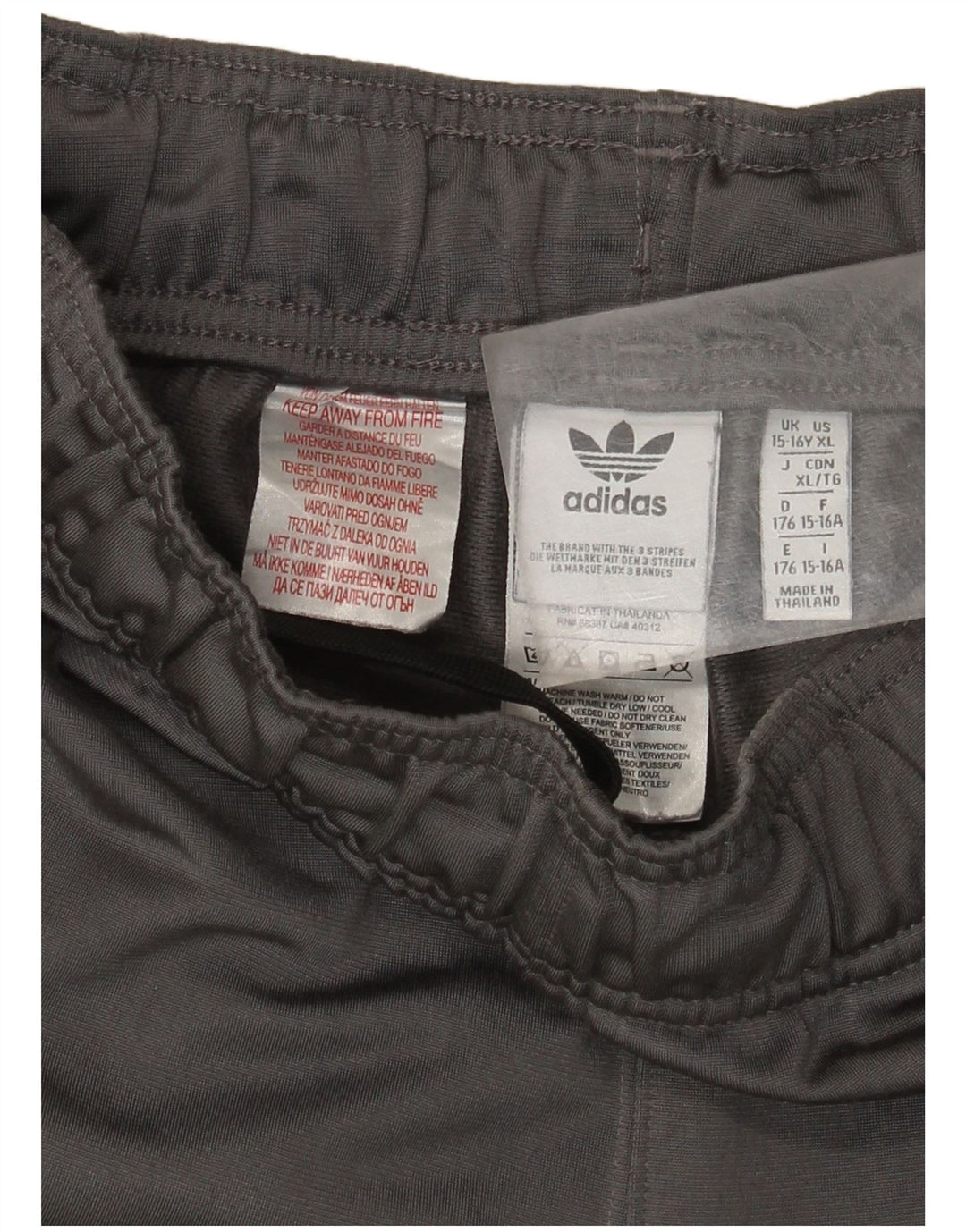 Adidas για αγόρια αθλητικά παντελόνια Joggers 15-16 ετών γκρι πολυεστέρα