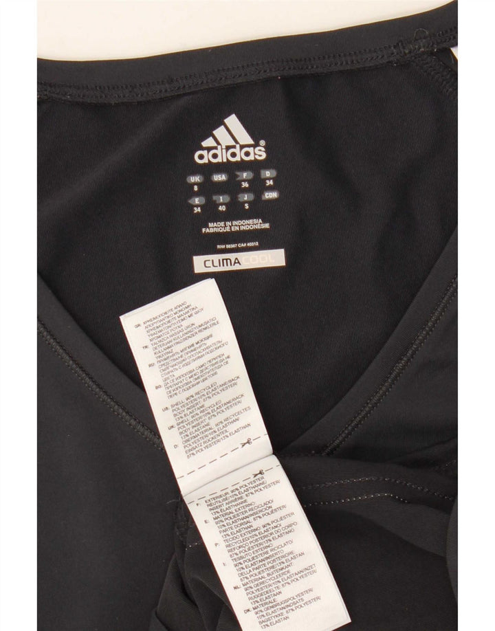 Adidas Γυναικείο T-Shirt Climacool Top UK 8 Small Grey Polyester