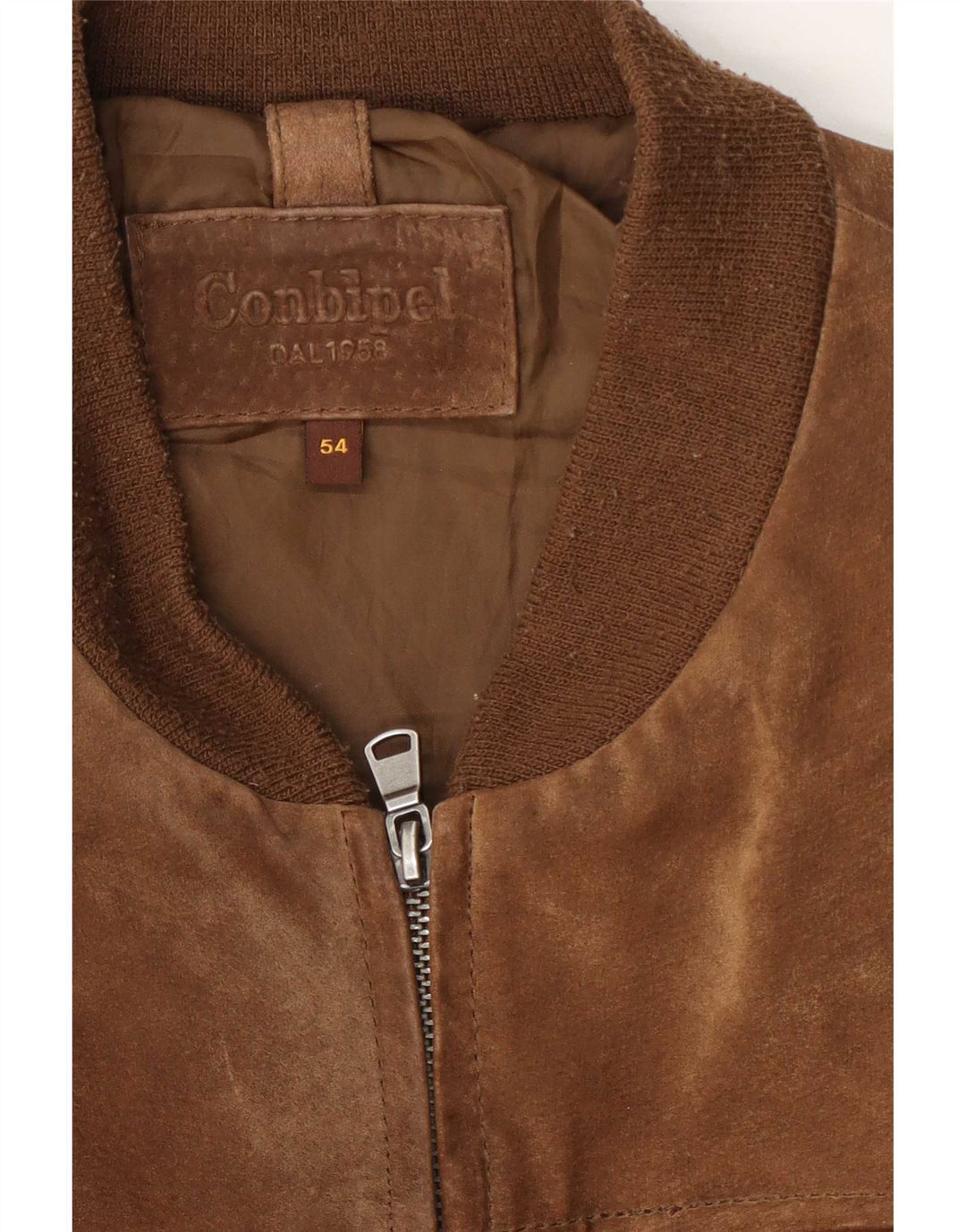 Ανδρικό Suede Bomber Jacket Conbipel IT 54 XL Καφέ