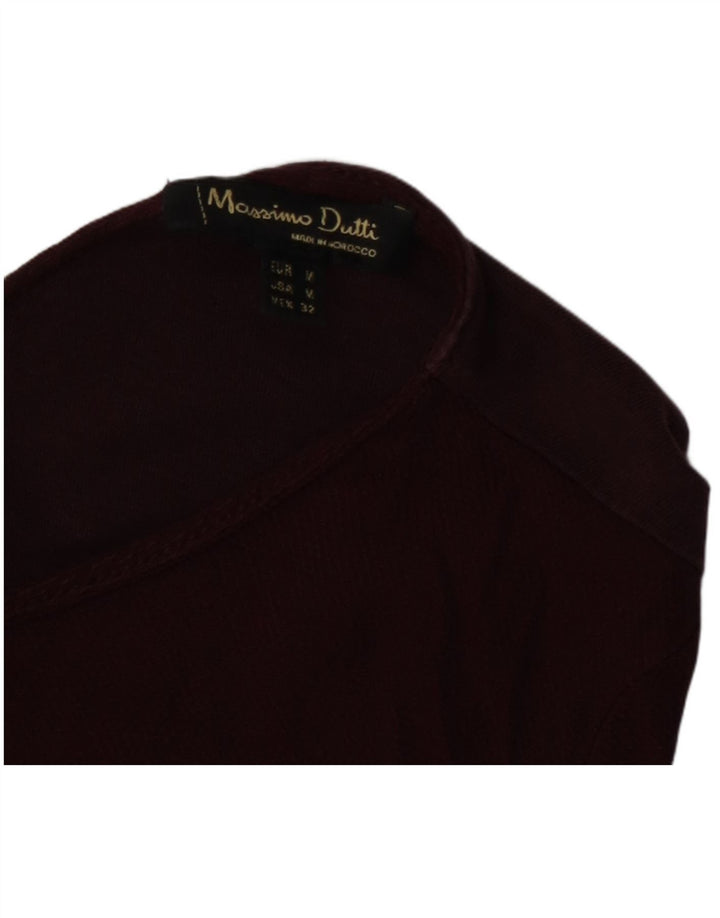 Massimo Dutti Γυναικείο μακρυμάνικο τοπ UK 12 Medium Burgundy