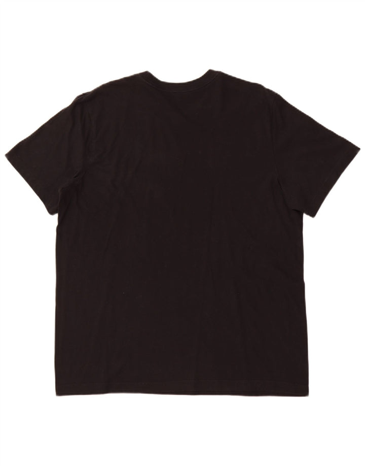 Ανδρικό γραφικό μπλουζάκι NIKE Top Large Μαύρο