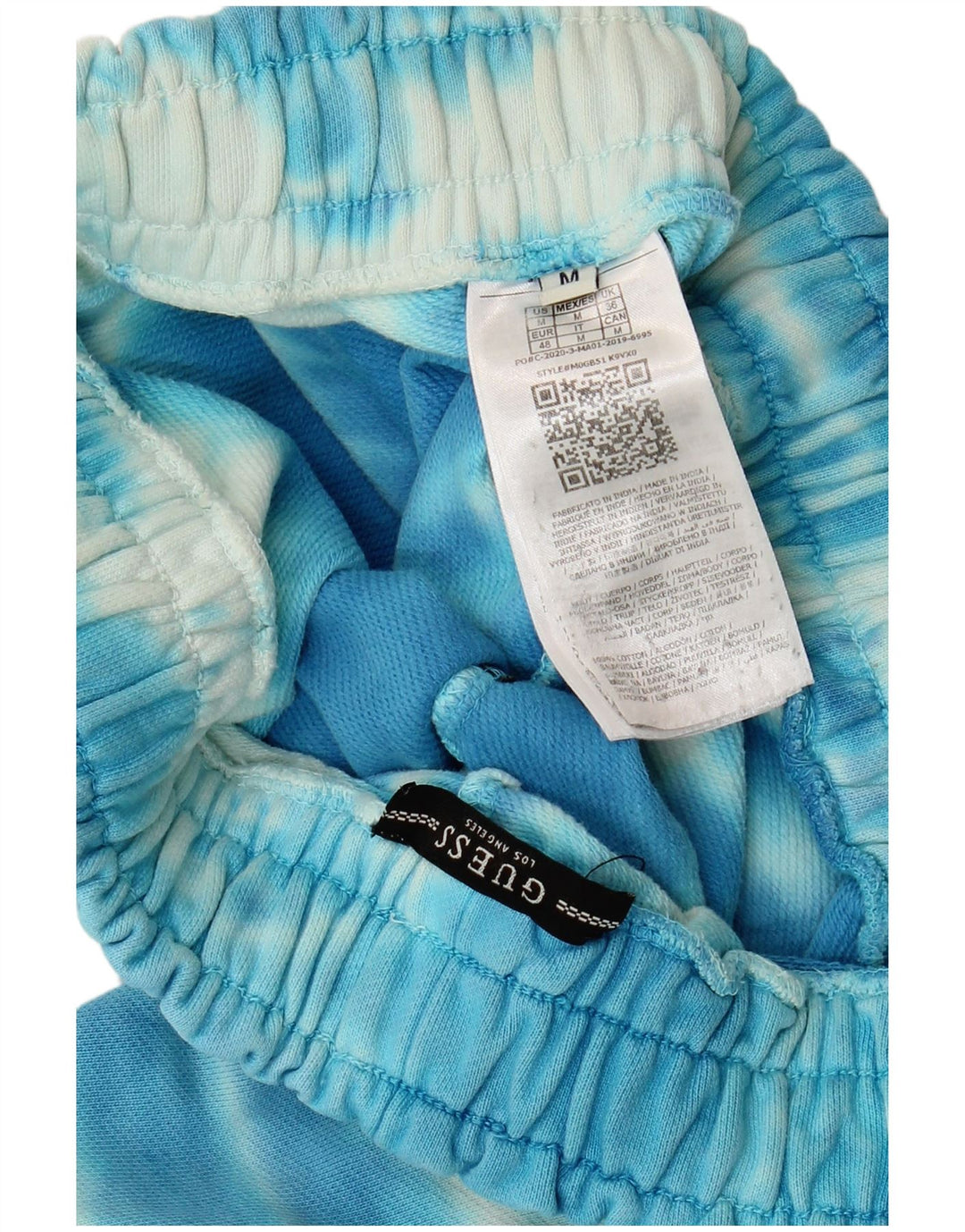 Ανδρικό αθλητικό σορτς Guess Medium Blue Tie Dye Cotton