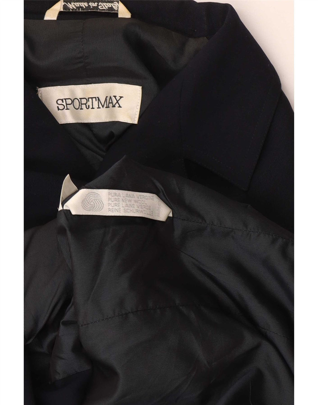 Sportmax Γυναικείο σακάκι UK 12 Medium Navy Blue Wool