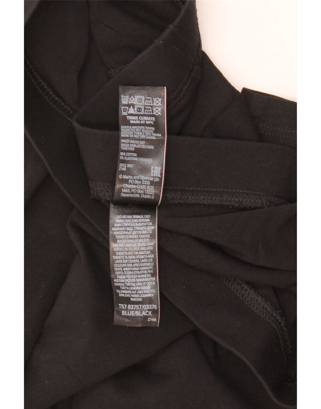 Marks & Spencer Γυναικείο Κολάν UK 18 XL Μαύρο βαμβακερό
