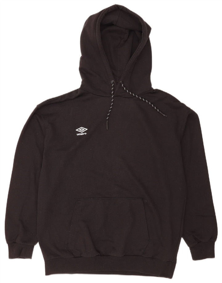 Ανδρικό φούτερ Umbro, μεσαίο μαύρο βαμβακερό