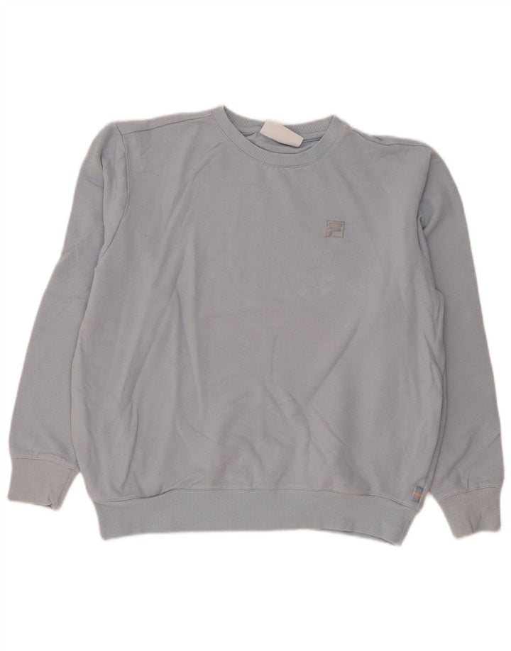 Fila Γυναικείο Φούτερ Jumper UK 16 Μεγάλο Μπλε Βαμβακερό