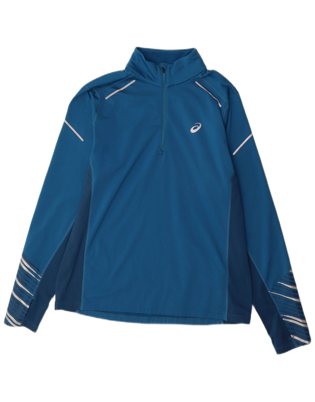Ανδρική φόρμα πουλόβερ Asics Top Large Blue Colourblock Polyester Sports