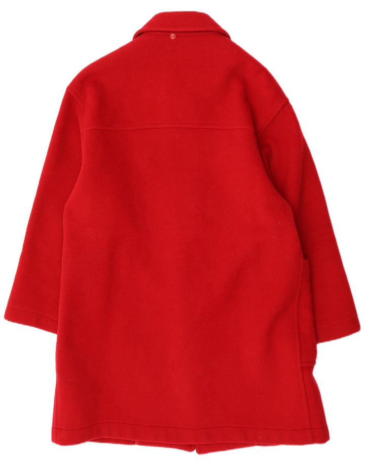 VINTAGE Γυναικείο Παλτό Duffle IT 48 XL Κόκκινο μαλλί