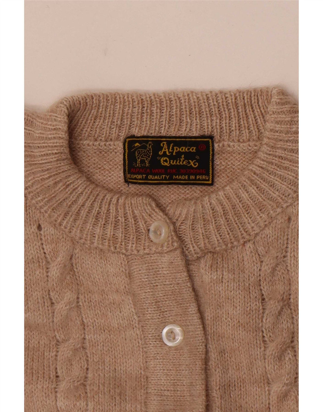Γυναικεία ζακέτα Alpaca Quitex UK 12 Medium Beige