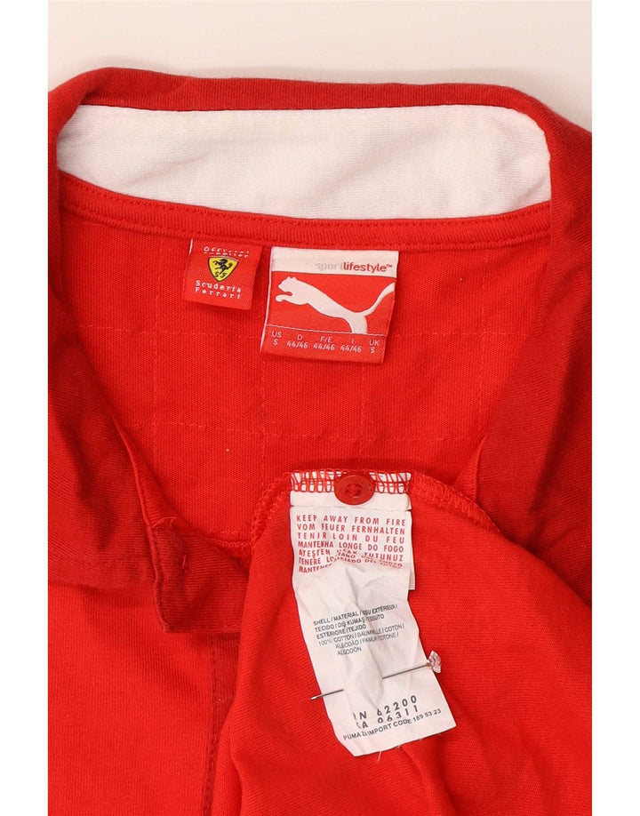 Puma Ανδρικό πουκάμισο Ferrari Polo Μικρό κόκκινο βαμβακερό