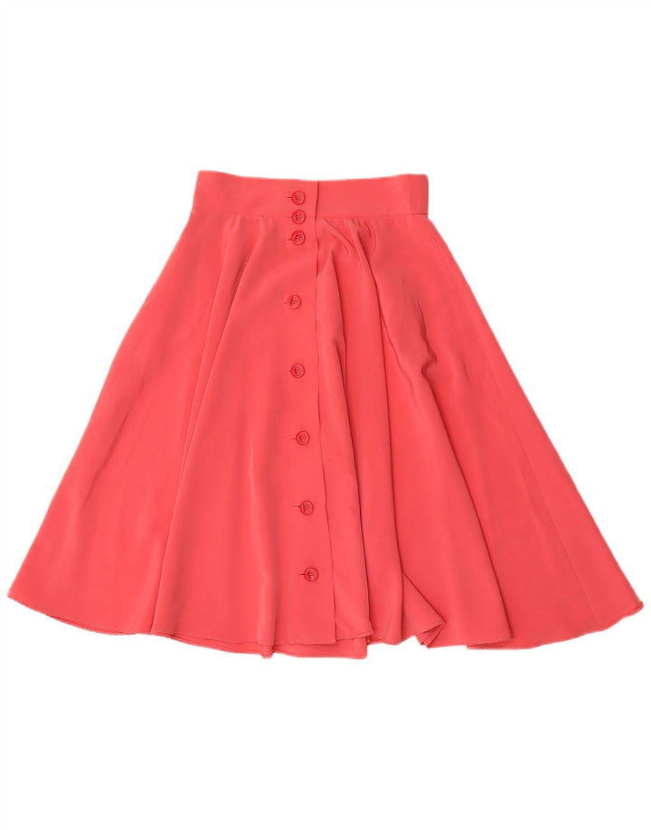 Antonio Baldan Γυναικεία Flared Φούστα IT 42 Medium W26 Pink Polyester