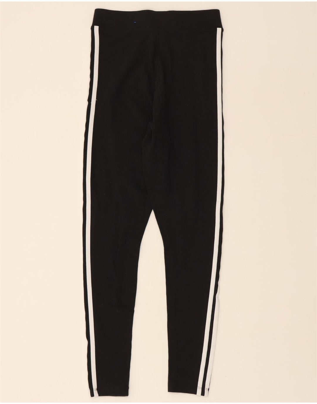 ADIDAS Womens Leggings UK 10 Small Black Cotton Vintage Adidas and Second-Hand Adidas from Messina Hembry 