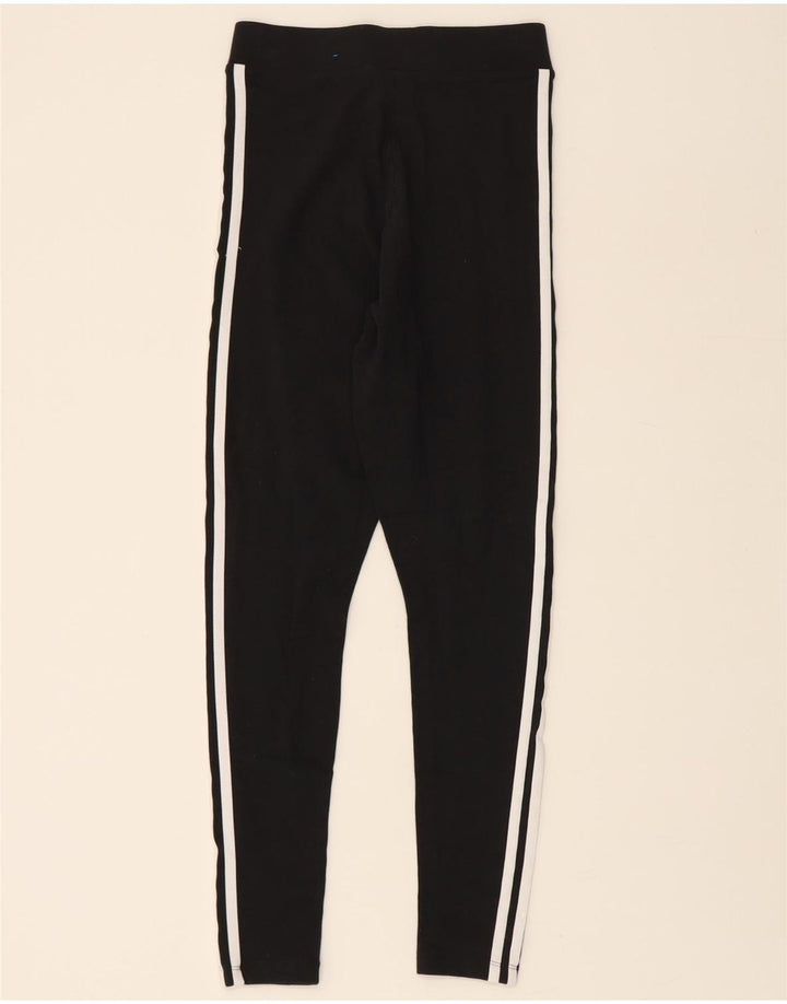 ADIDAS Womens Leggings UK 10 Small Black Cotton Vintage Adidas and Second-Hand Adidas from Messina Hembry 