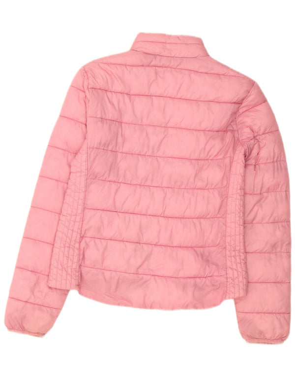 Jack Wills Γυναικείο μπουφάν με επένδυση UK 10 Small Pink Polyamide