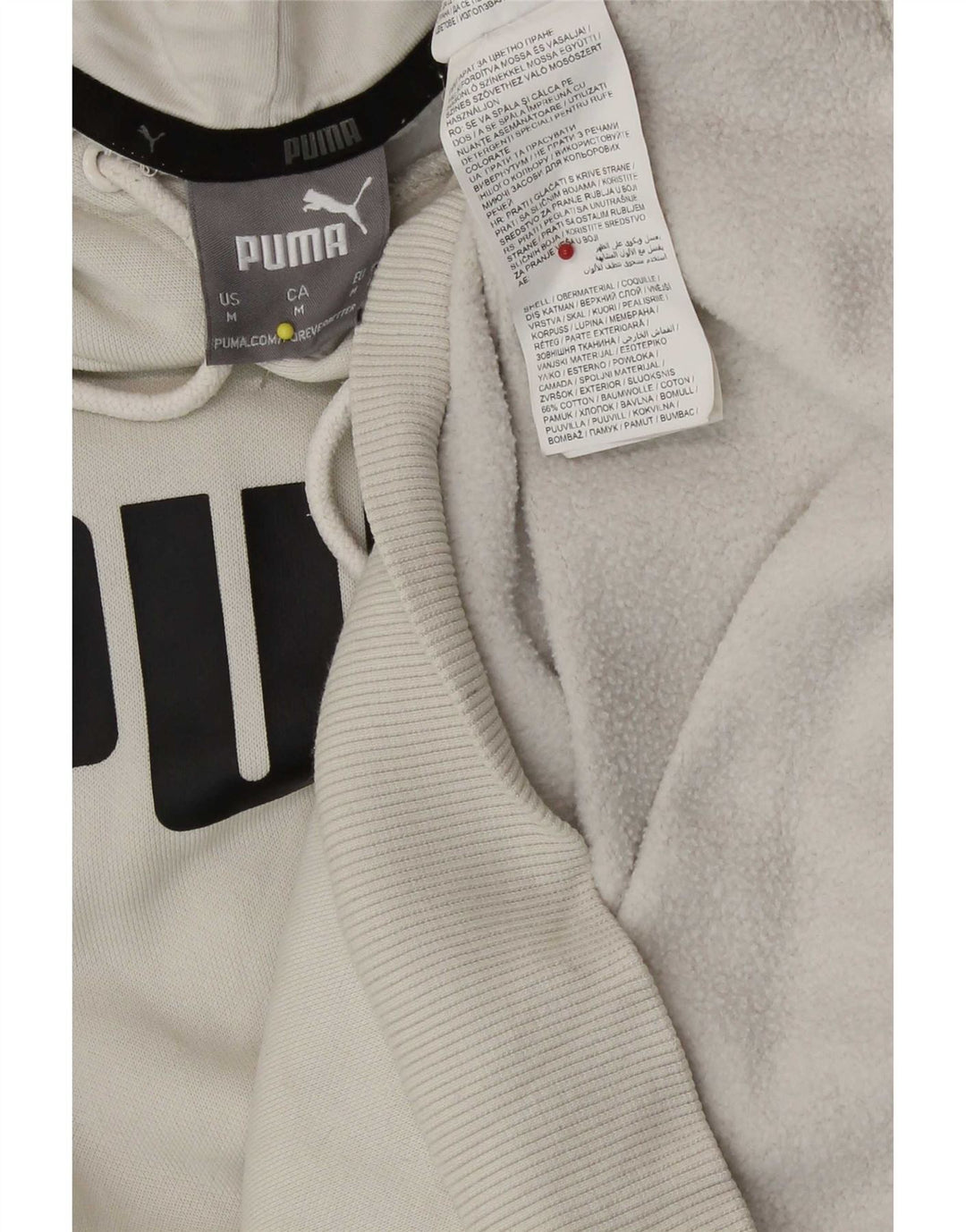 Ανδρικό γραφικό κουκούλα Puma, μεσαίο μπεζ βαμβακερό