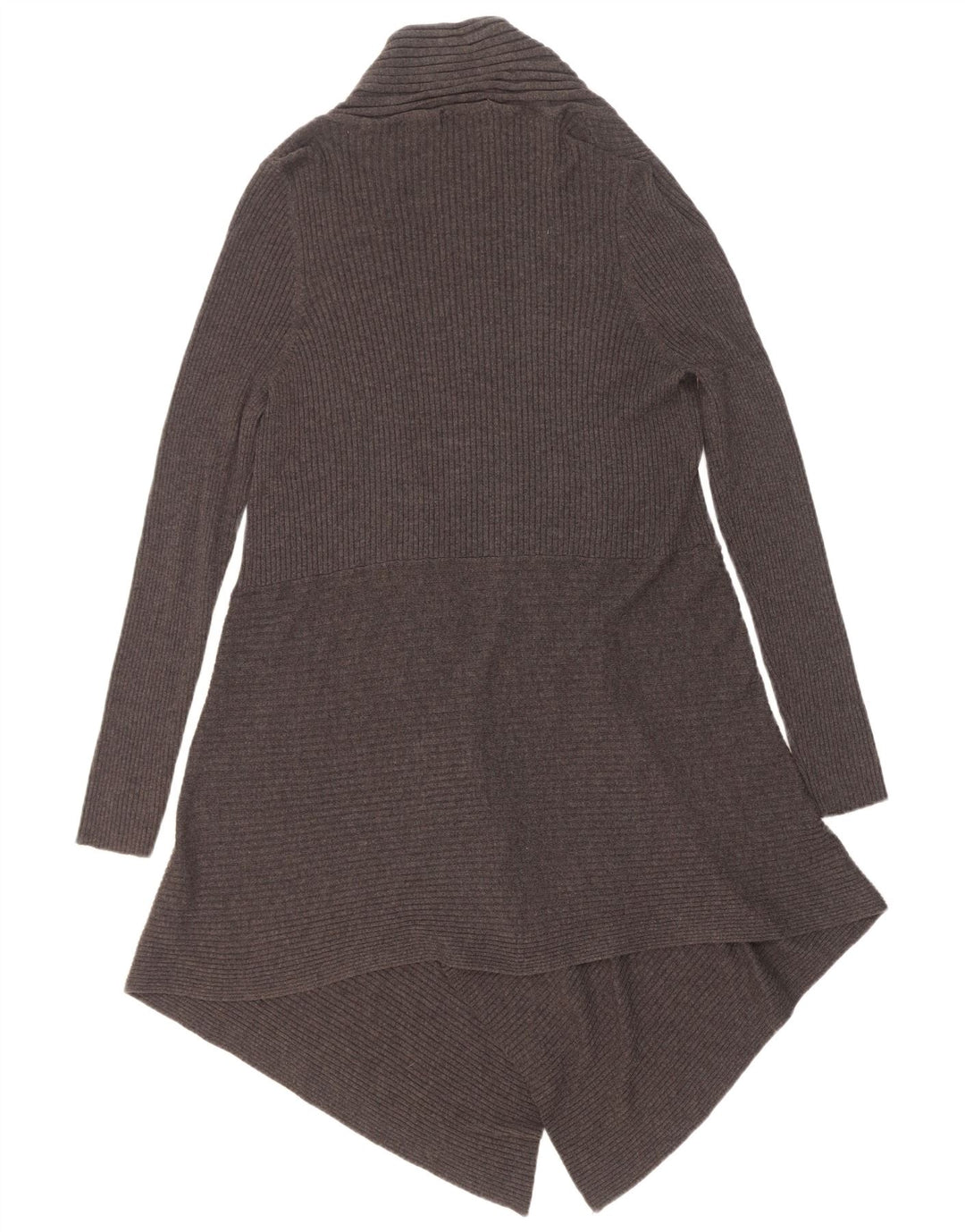 Marks & Spencer Γυναικείο ασύμμετρο ανοιχτό πουλόβερ UK 8 Small Grey