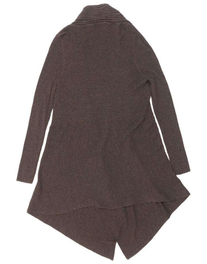 Marks & Spencer Γυναικείο ασύμμετρο ανοιχτό πουλόβερ UK 8 Small Grey