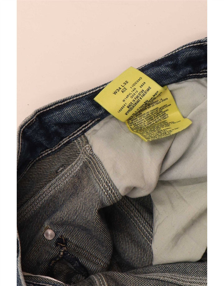 Ανδρικό τζιν Wrangler Ace Straight W34 L32 Μπλε βαμβακερό