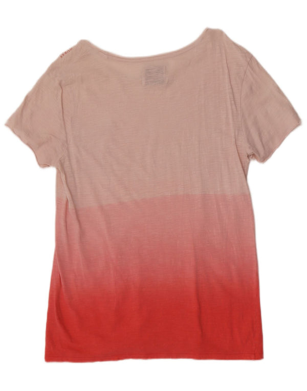 Ανδρικό T-Shirt Guess Top UK 36 XS Pink Colourblock Βαμβακερό