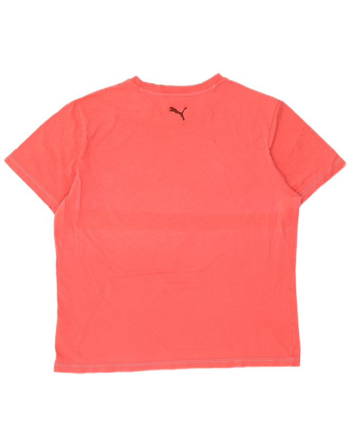 Ανδρικό γραφικό T-Shirt Puma Top μεγάλο κόκκινο βαμβακερό