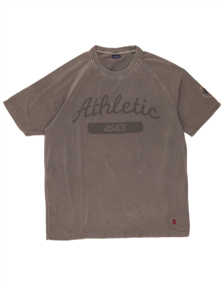 Ανδρικό γραφικό μπλουζάκι Asics Top XL Γκρι