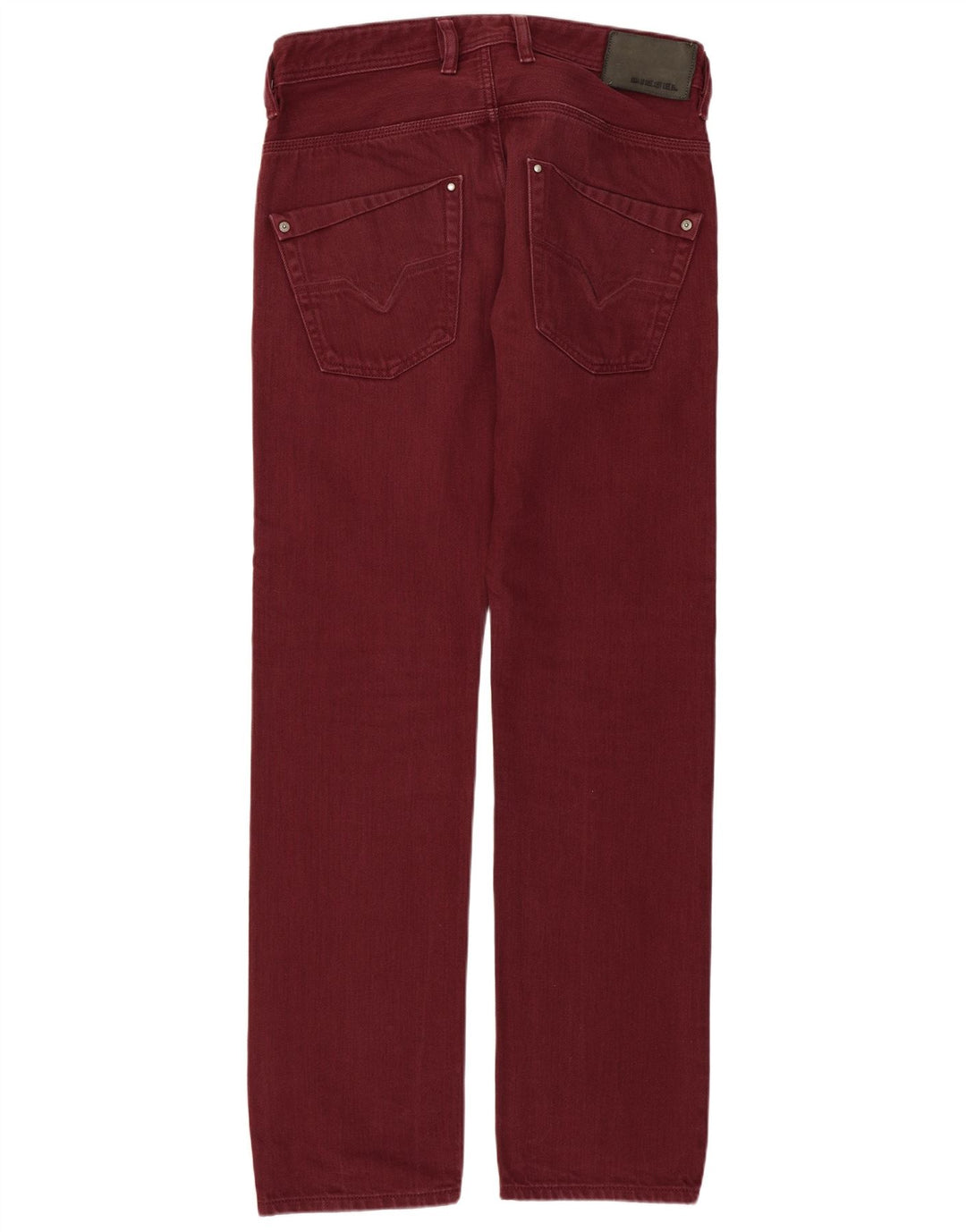 Ανδρικό Diesel Krooley Regular Slim Jeans W30 L30 Βαμβακερό μπορντό