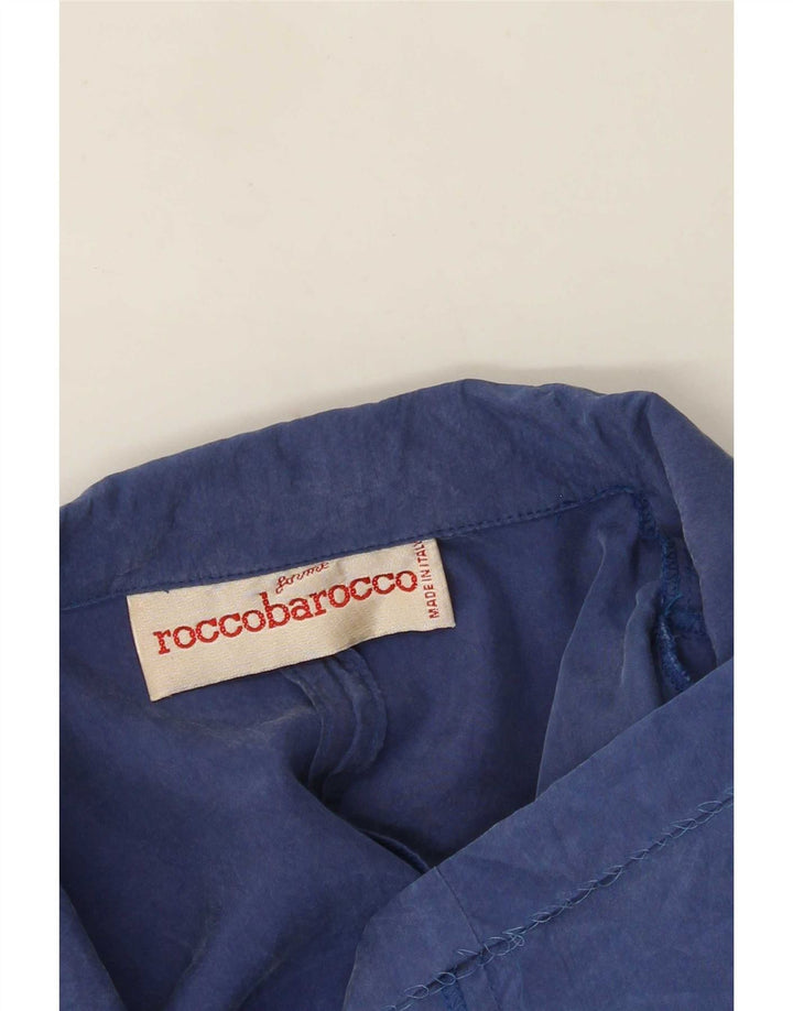 Roccobarocco Γυναικείο σακάκι 2 κουμπιών UK 12 Medium Blue