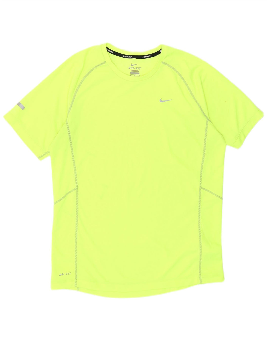 Ανδρικό T-shirt Nike Dri Fit Τοπ μεσαίου κίτρινου πολυεστέρα