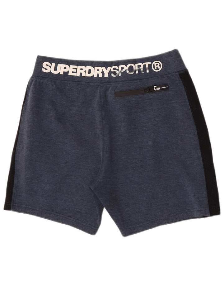 Ανδρικό γραφικό αθλητικό σορτς Superdry Μεγάλο μπλε Navy Colorblock Πολυεστέρας