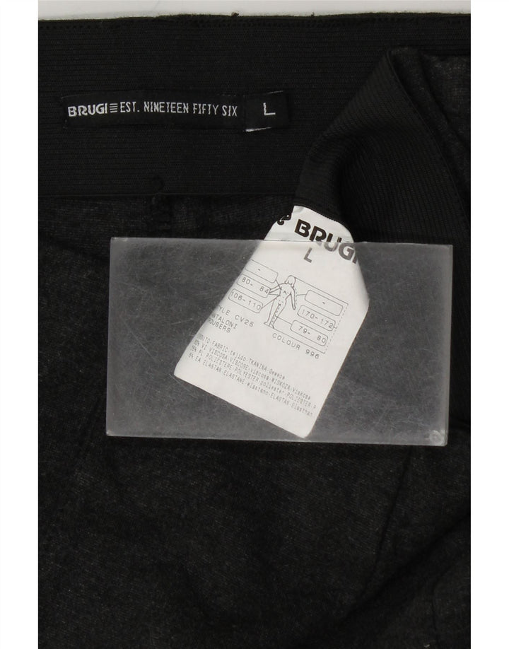 BRUGI Γυναικείο Slim Casual Παντελόνι Μεγάλο W32 L28 Μαύρο βισκόζη