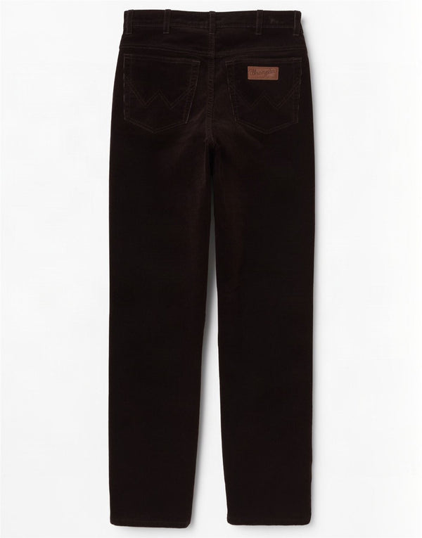 Wrangler Ανδρικό Texas Stretch ίσιο κοτλέ παντελόνι W32 L34 μαύρο βαμβακερό