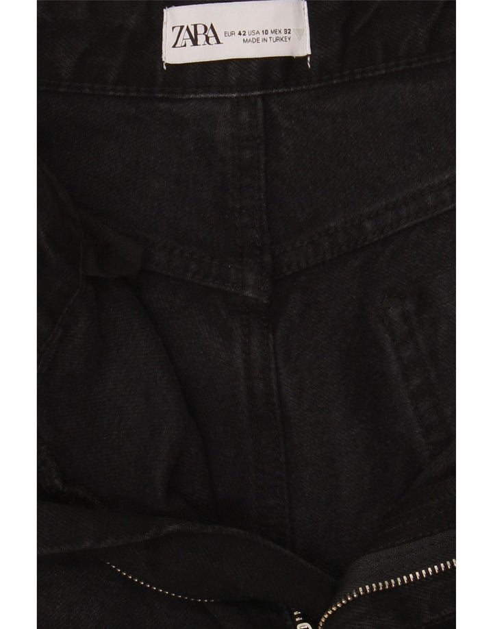 Zara Γυναικείο Loose Jeans EU 42 Large W32 L28 Black