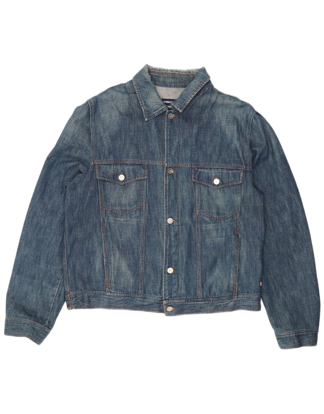 CERRUTI 1881 Ανδρικό τζιν μπουφάν UK 44 2XL Μπλε βαμβακερό