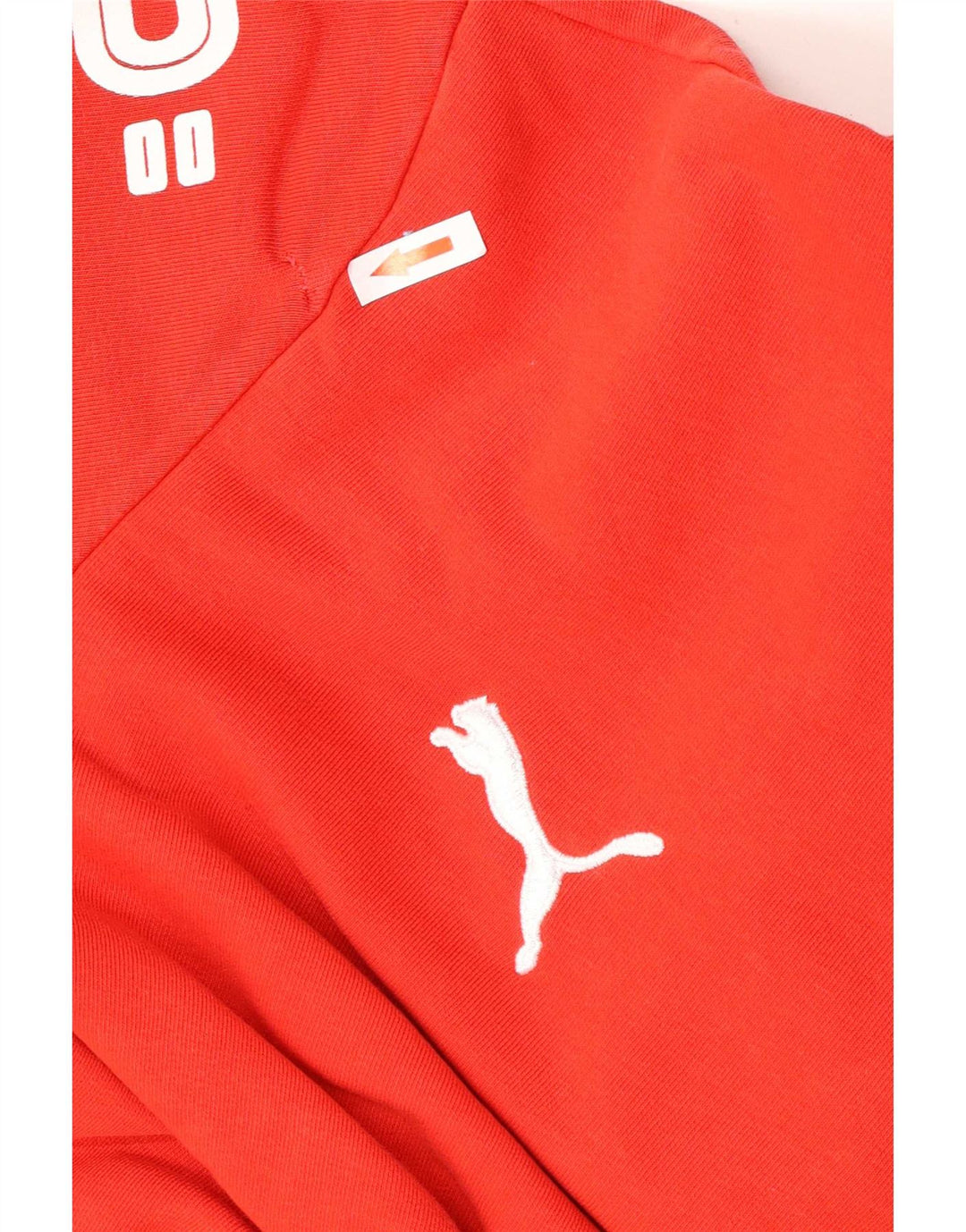 Ανδρικό γραφικό κουκούλα Puma, μεσαίο κόκκινο
