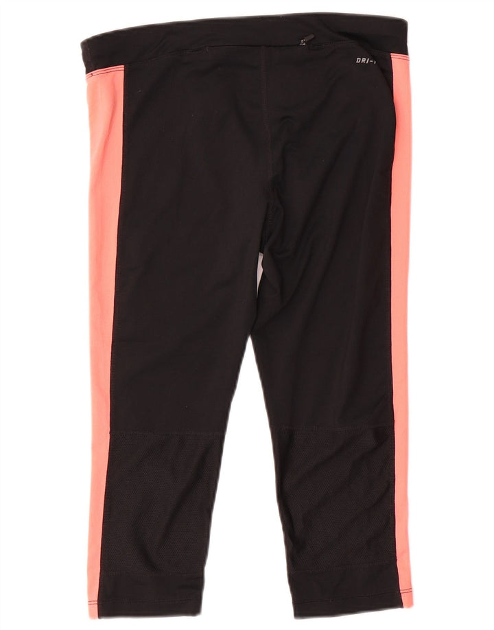 Γυναικεία κολάν Nike Dri Fit Capri UK 14 Medium Black Colourblock